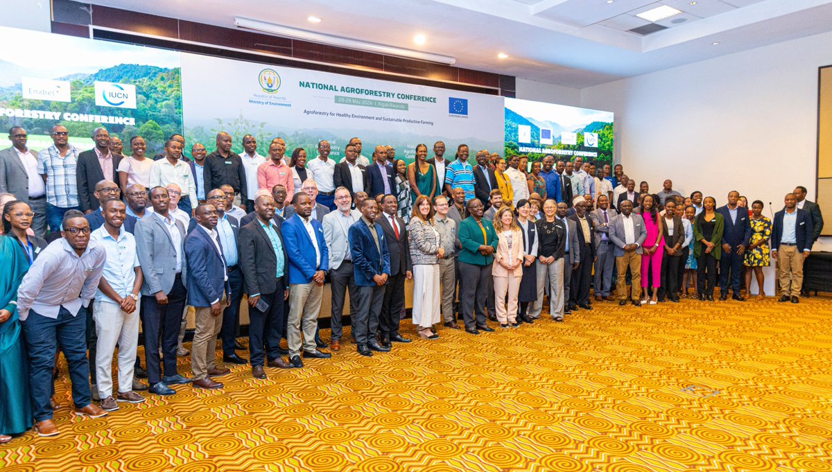 The National Agroforestry conference kicked off in Kigali with Hon. Minister Dr. Jeanne d'Arc Mujawamariya, opening it. The conference gathers partners & practitioners to discuss the roles of #agroforestry to Rwanda’s #BonnChallenge commitments & achieving Rwanda’s #Vision2050.