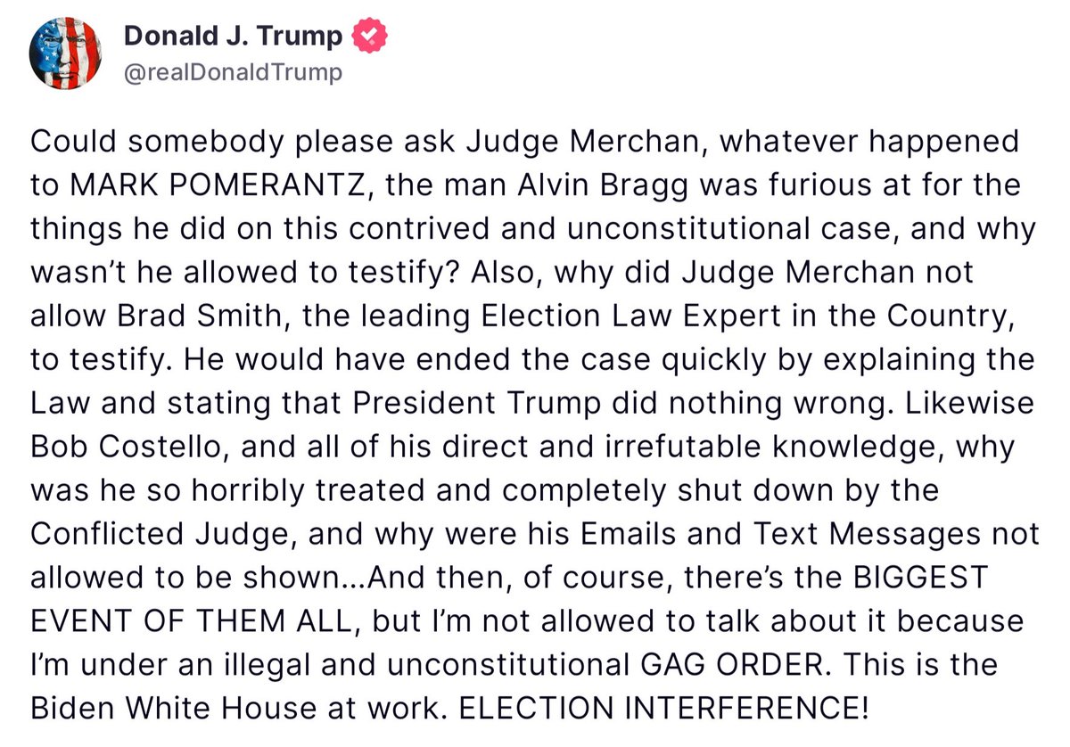 For the Manhattan jury to 'convict' Trump in this BS show trial where he did not commit any crime, each and every juror would be violating the oath they took prior to being seated, including 2 attorneys who are also jurors!