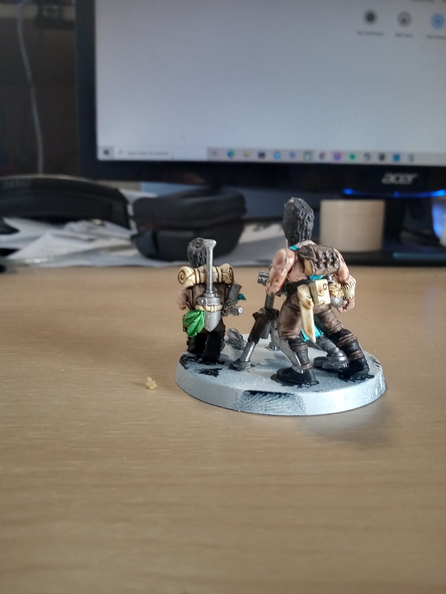 Here's my squad of mortars for my Feudal 40k army. #Warhammer #Warhammercommunity