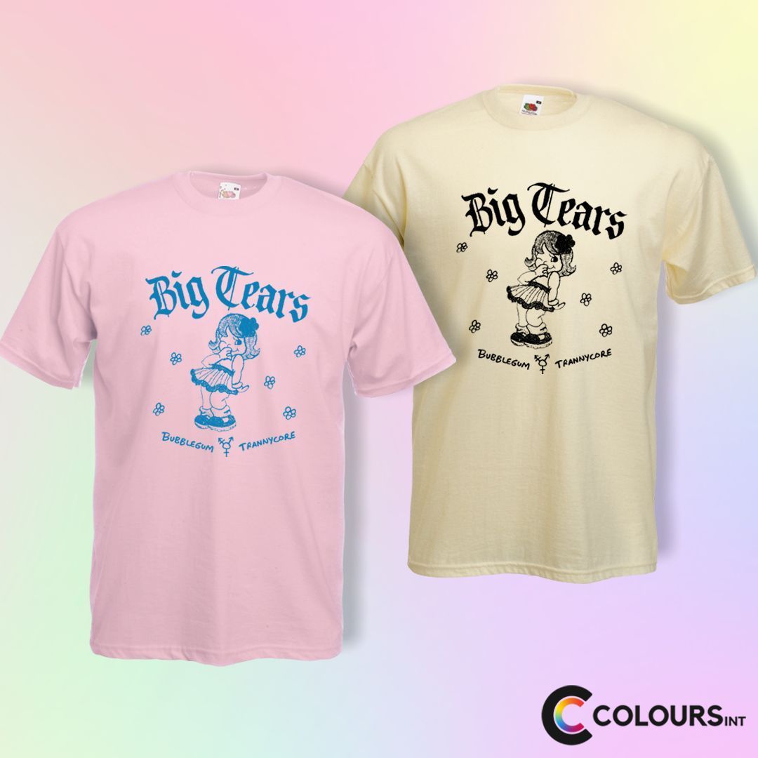 coloursint's tweet photo. Turn up the speakers 🎸 🔊  for Big Tears and their awesome tees 👕 💫  #coloursinternational #customclothing #music #rockband https://t.co/UPTUcnvQ6f