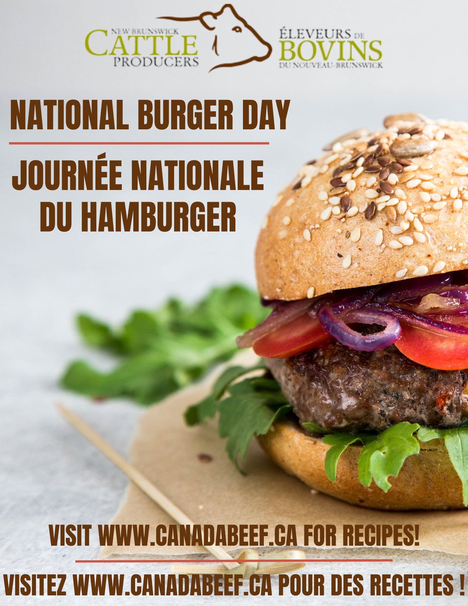 Happy #NationalBurgerDay 🍔‼️
Visit canadabeef.ca/recipes/ for beef burger recipes!