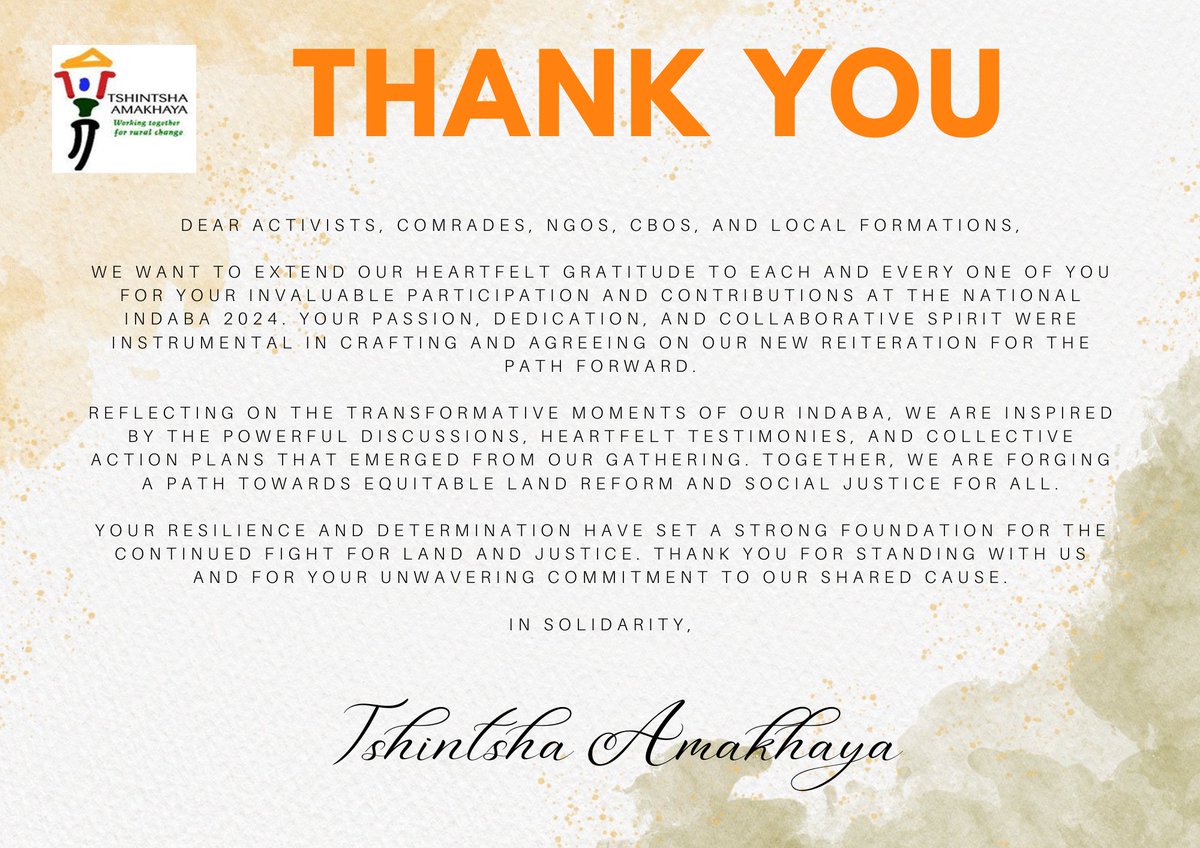 Siyabulela👏
Aluta Continua✊

#NationalIndaba2024