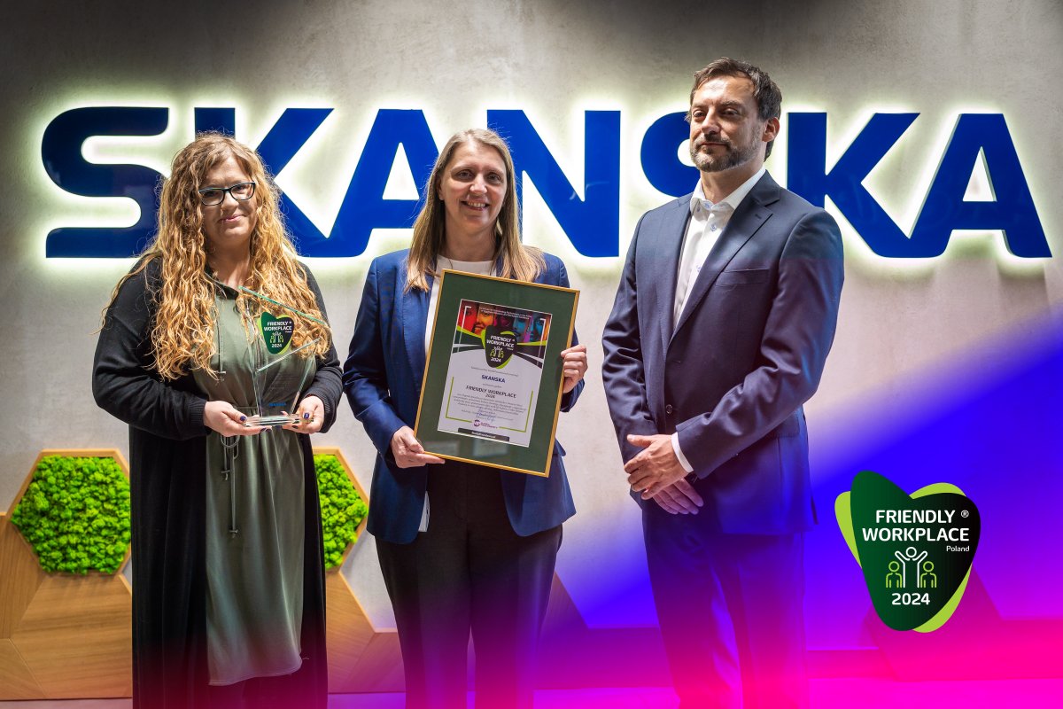 🌟 Z radością ogłaszamy, że Skanska Polska zdobyła prestiżowy certyfikat Friendly Workplace oraz Nagrodę Specjalną Friendly Workplace 2024! 🏆

Gratulacje! 
Zapraszamy do zapoznania się z profilem Skanska na stronie markapracodawcy.pl/skanska-z-tytu…

<a href="/SkanskaGroup/">Skanska</a>