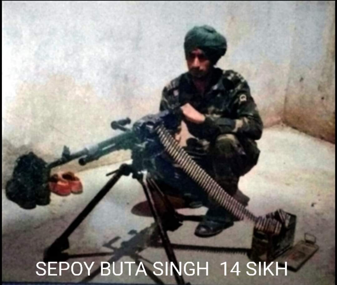 Homage to 

SEPOY BUTA SINGH 
14 SIKH #IndianArmy

who was immortalized fighting pakis in #KargilWar on 28 May, 1999. 

#FreedomisnotFree few pay #CostofWar.
#25YearsofKargilWar 
#25YearsofKargilVijay