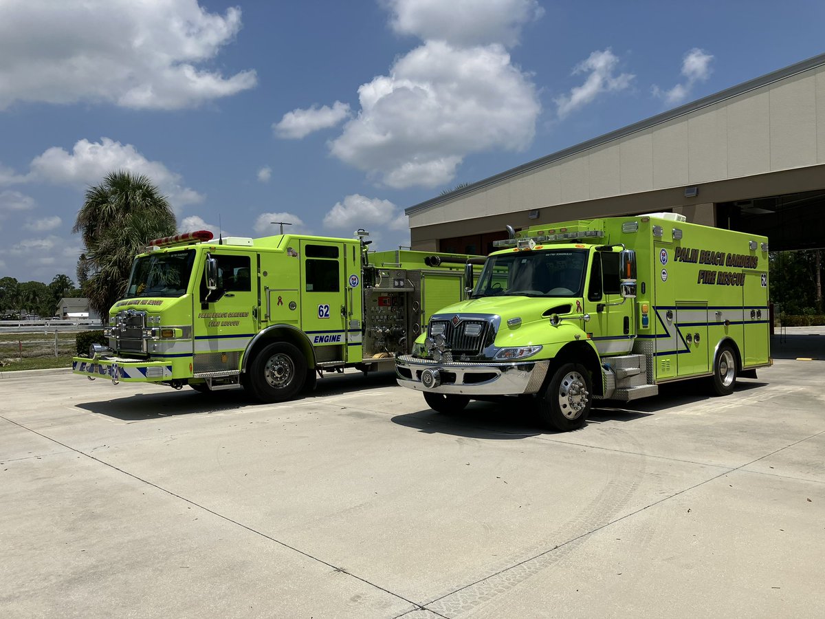 Palm Beach Gardens Fire Rescue Engine 62 and Rescue / ambulance 62