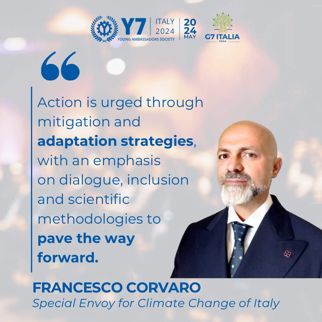 @FCorvaro, Special Envoy for Climate Change of Italy, called for collaborative action on climate change!