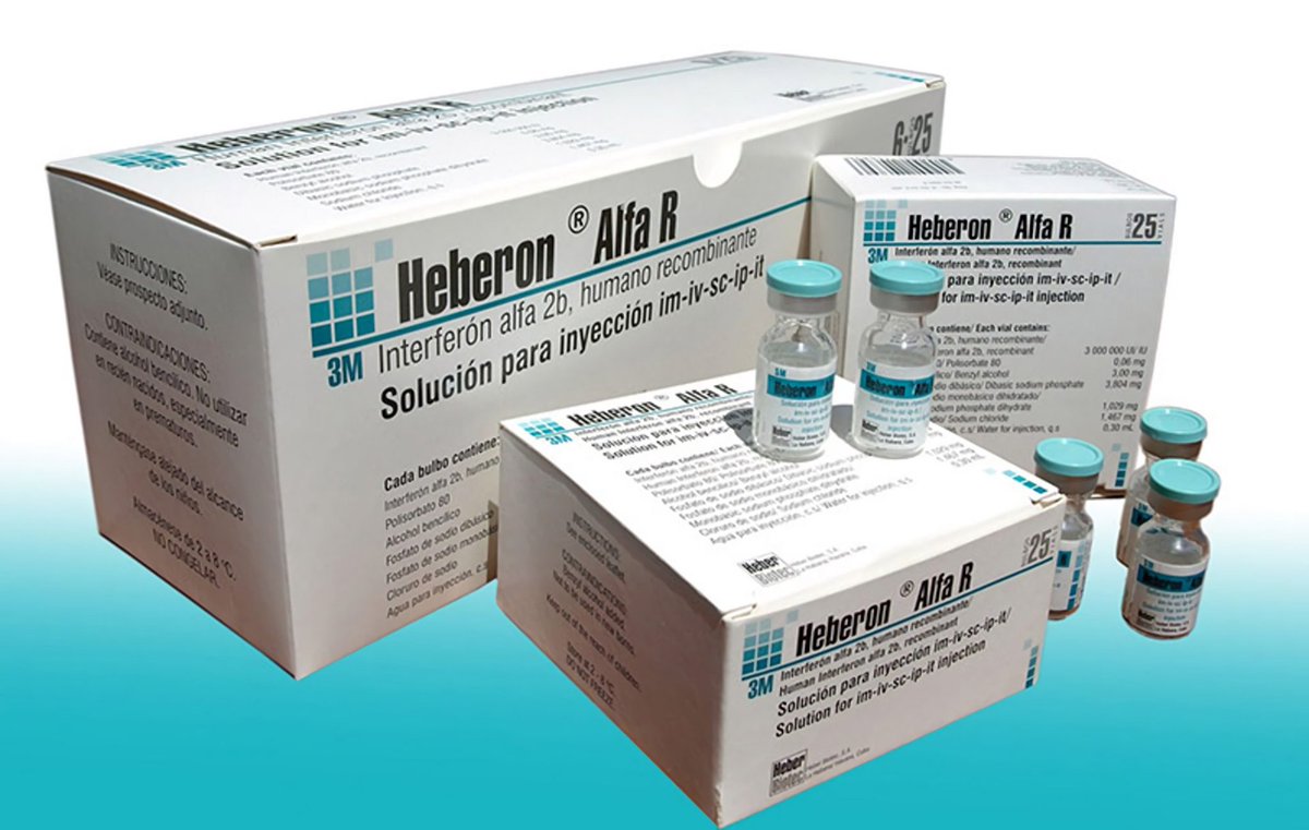 1981-Se produce por primera vez en #Cuba, el Interferón, que se utilizó en casos críticos durante la epidemia de dengue hemorrágico, como parte del tratamiento empleado para combatirla
#CubaEsSalud
<a href="/EdMartDiaz/">Eduardo Martínez Díaz</a> <a href="/SANTANACITMA/">JOSE FIDEL SANTANA NUÑEZ</a> <a href="/adianez_taboada/">Adianez Taboada</a> <a href="/ArmandoRguezB/">Armando</a>
<a href="/citmacuba/">Ministerio de Ciencia, Tecnología y Medio Ambiente</a>