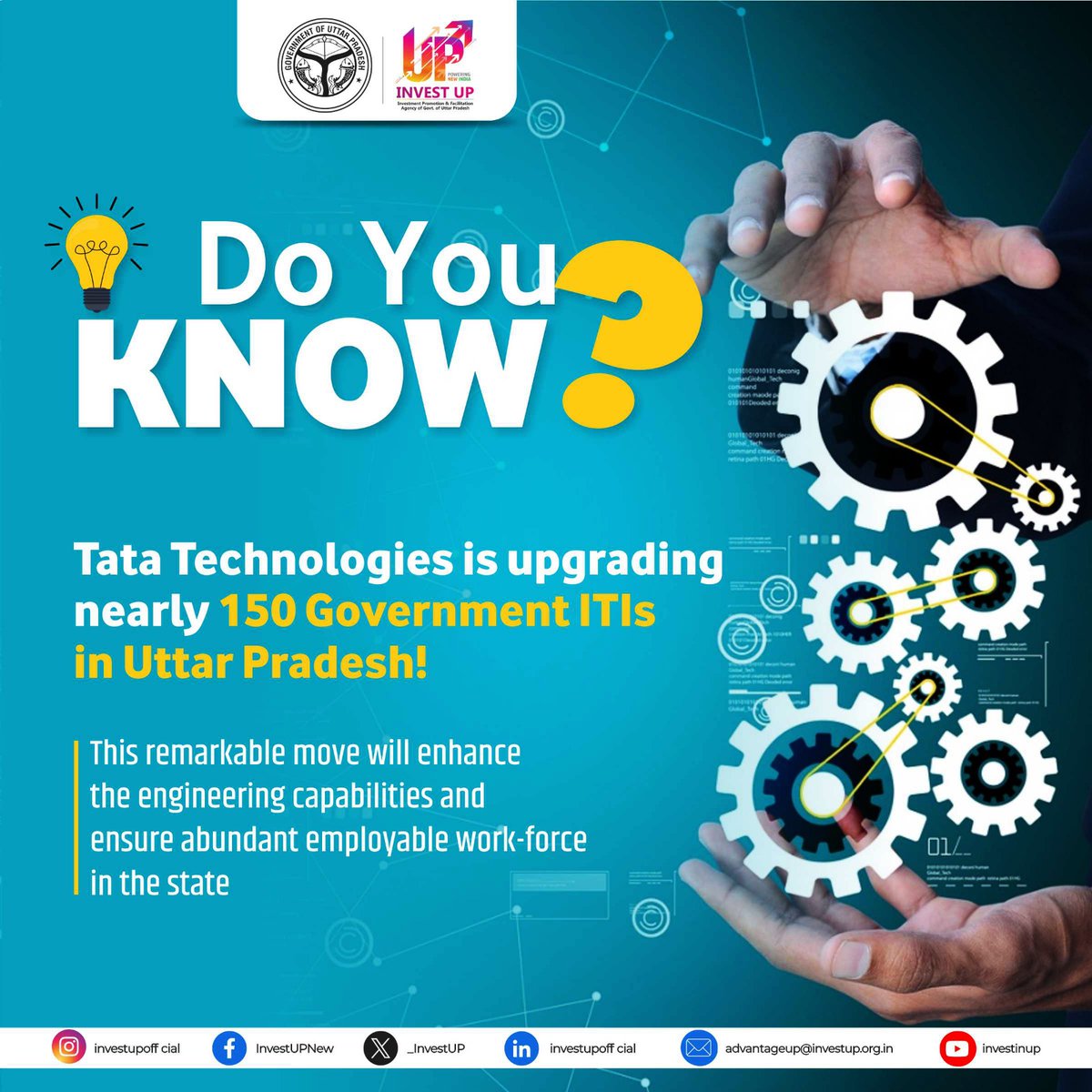 Global #engineering and #digital services company, #TataTechnologies (@TataTech_News) is upgrading and modernizing 150 government-owned ITIs across 75 districts in #UttarPradesh.

This extraordinary effort of the #TataGroup (@TataCompanies) will not only provide training and