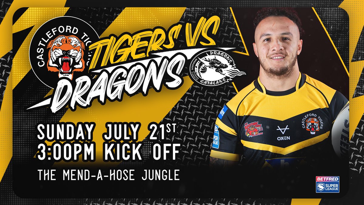 📆 ICYMI: Our Round 18 fixture at home to Catalans Dragons will now be played on Sunday 21st July, with a 3pm kick off!

🎟 ctrlfc.com/tickets

#COYF