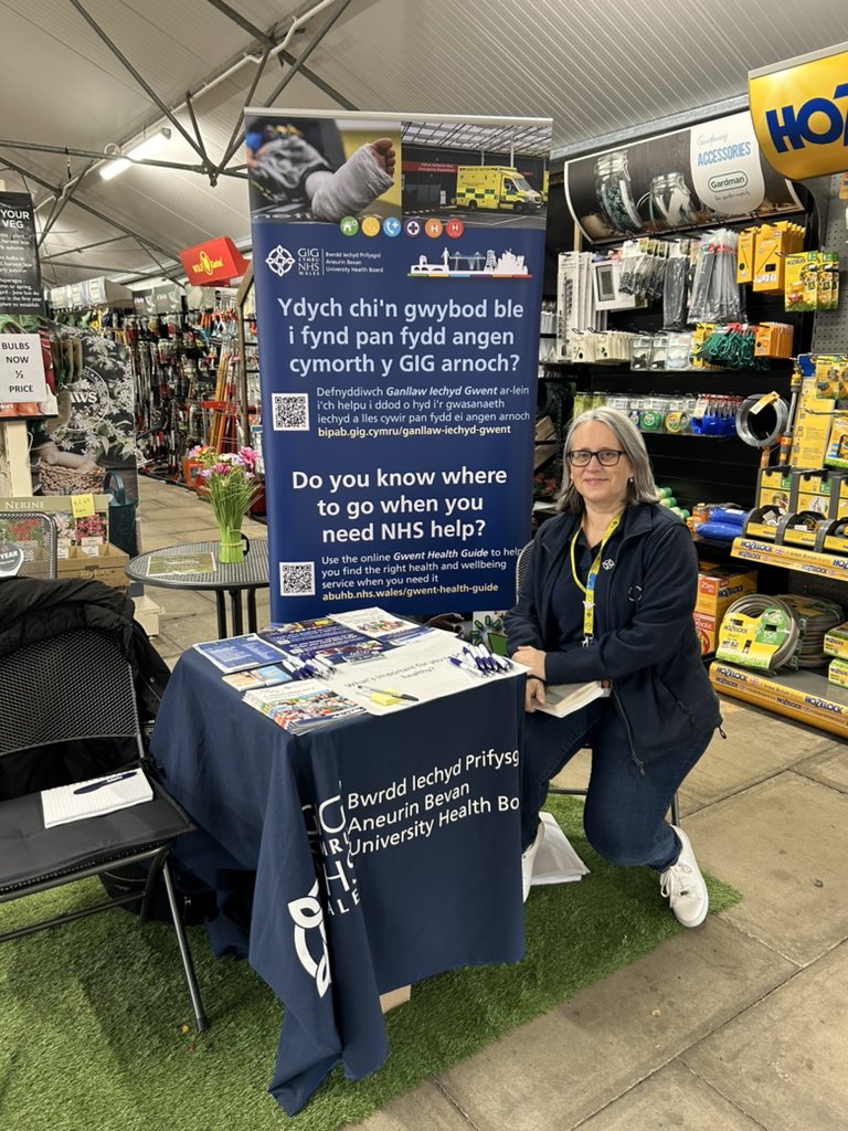 Today, we’re at Morris’ Garden Centre in Usk from 11am-1pm. The Communications and Engagement Team are here to answer any questions you may have about NHS services in your area. #ABEngagement