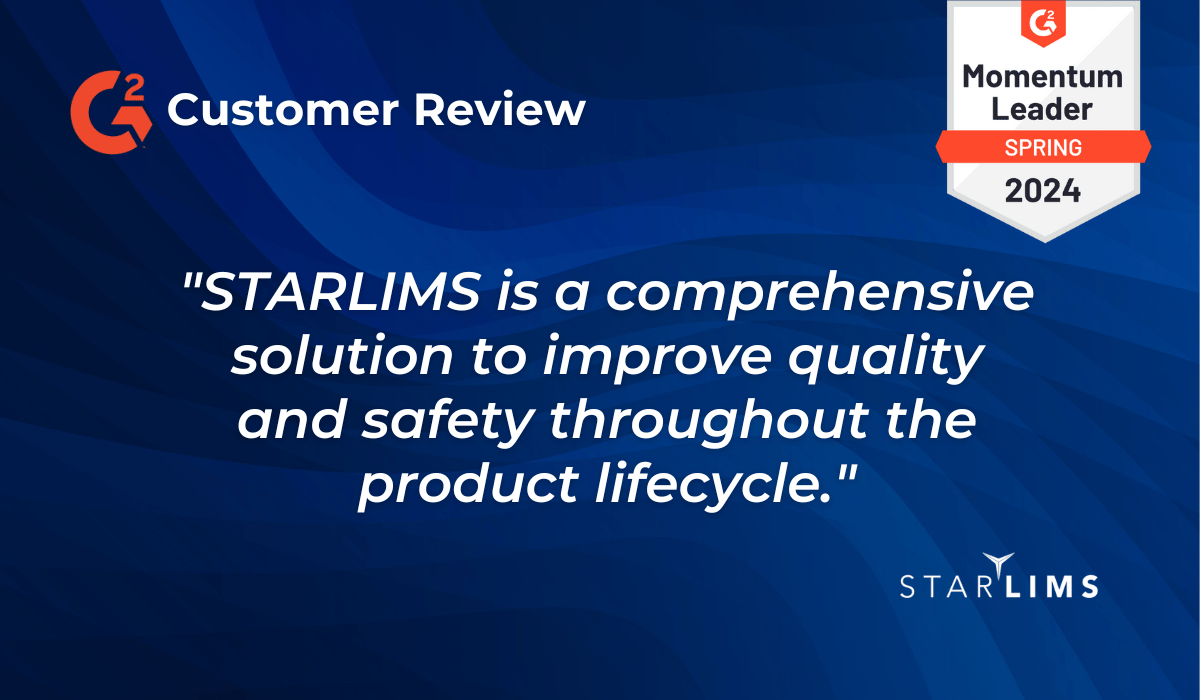 starlims_lims's tweet image. In manufacturing, quality and safety are the name of the game. STARLIMS can help you achieve these goals at each step in your product lifecycle.
Read more in the blog: hubs.ly/Q02yhn4J0
#LaboratoryAutomation #LaboratoryEfficiency #LabInformatics #G2