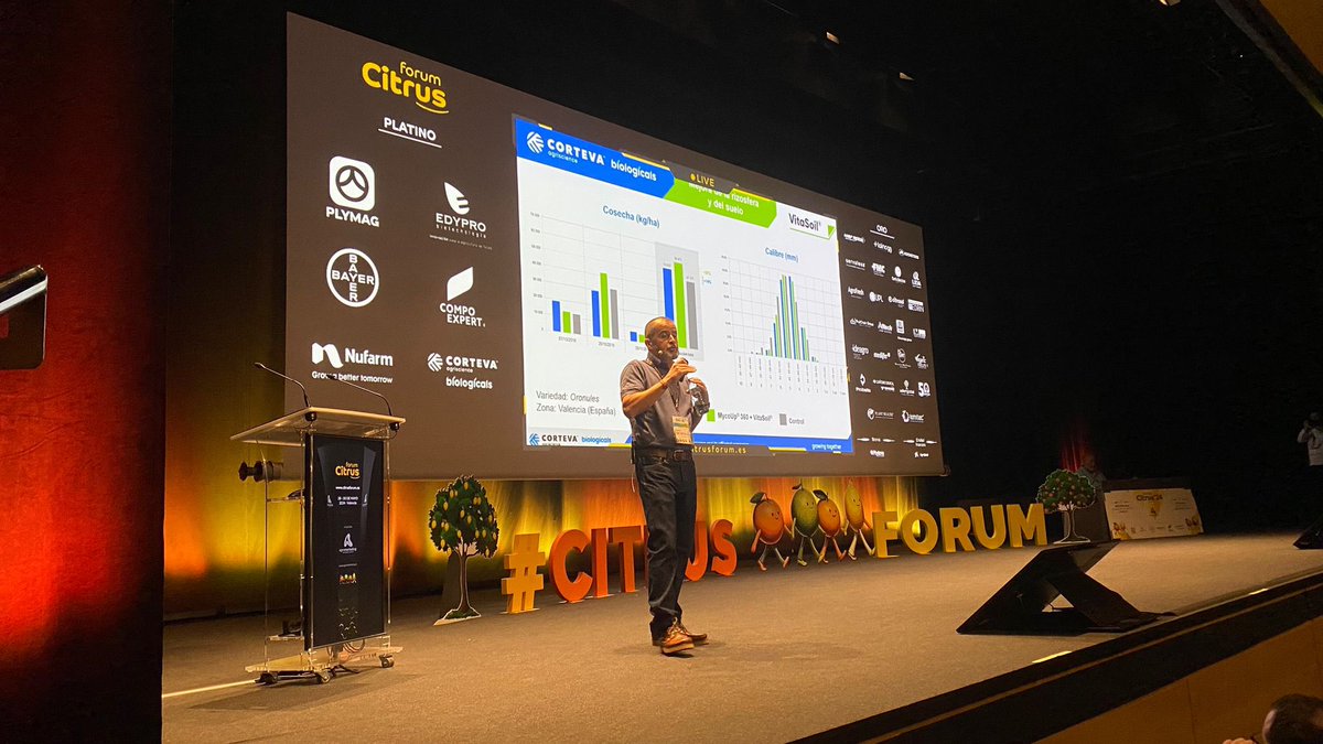 🗣️ David de Sclas: “Innovaciones en el manejo fisiológico de cultivos mejoran la eficiencia nutricional y mitigan el estrés en los cítricos” @corteva 

#CitrusForum2024 🍊🍋