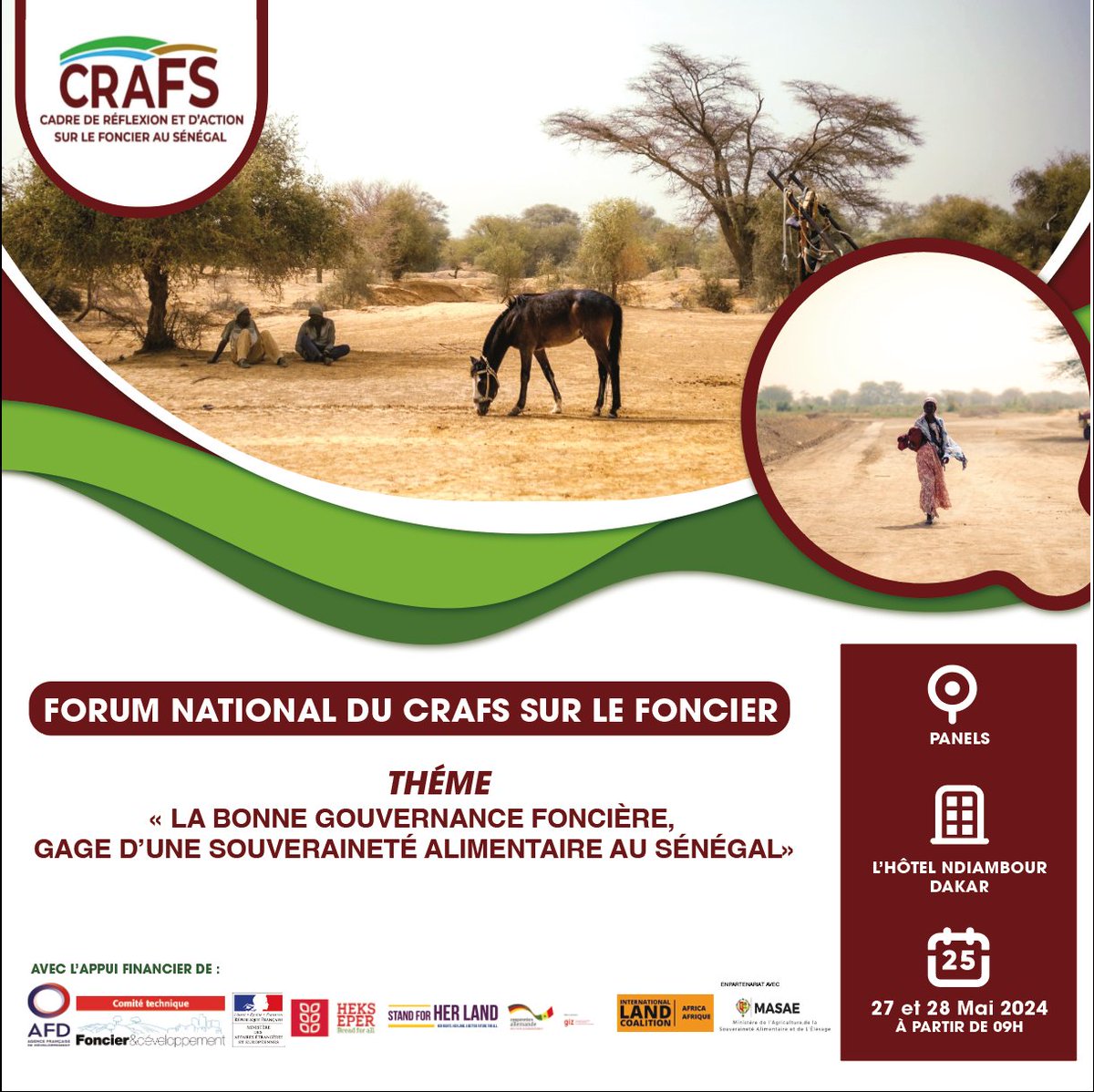 ' La lutte contre la salinisation des sols est une forme de sécurisation durable des terres' 
@ComiteFoncier @_HEKS @Misereor @kebetu @Cncr_Senegal @IPAR_ThinkTank @IEDAfrique @Gret_ONG 
#Foncier #durable #agroécologie #CRAFS #Sénégal