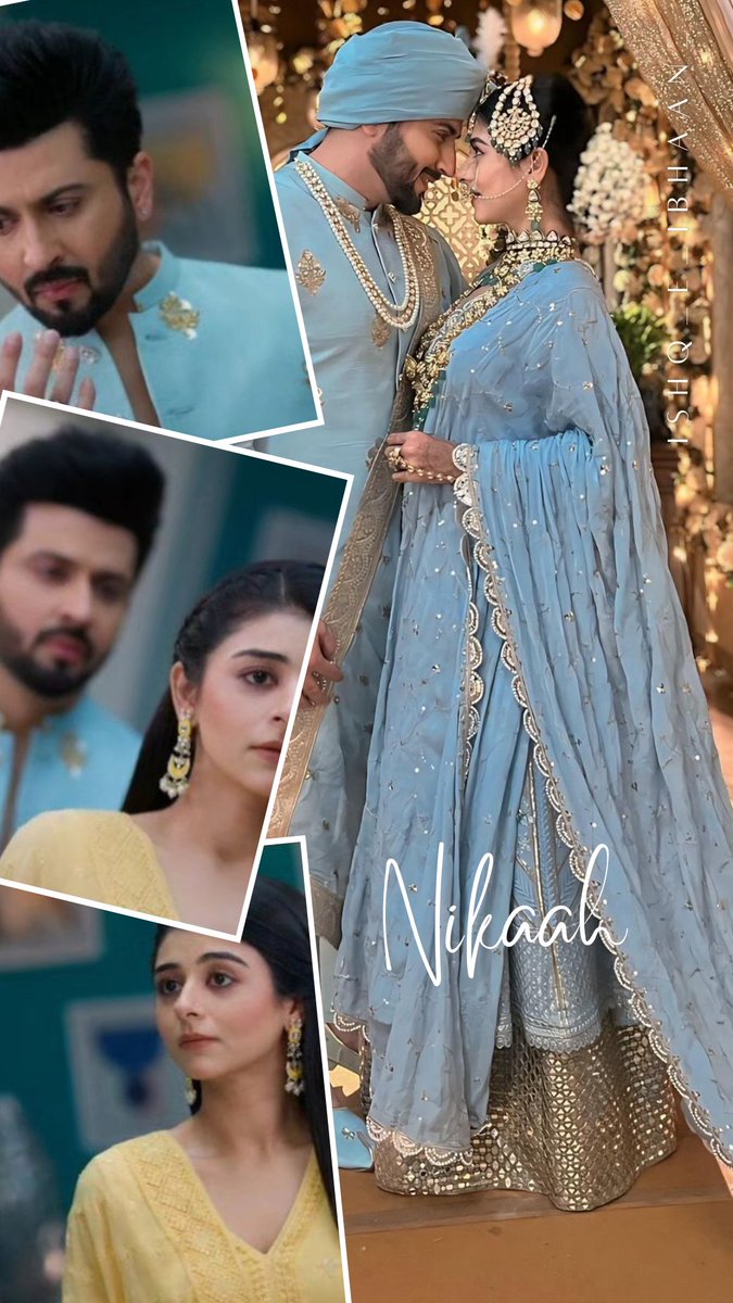 The beautiful couple #Ibhaan 
Both have pain in their eyes 😔 
Subhaan is sad because of him Ibaadat's love will remain unfulfilled and Ibaadat is sad because He is going to be of someone else's forever.

#DheerajDhoopar #RabbSeHaiDua #SubhaanSiddiqui #IbaadatAkhtar