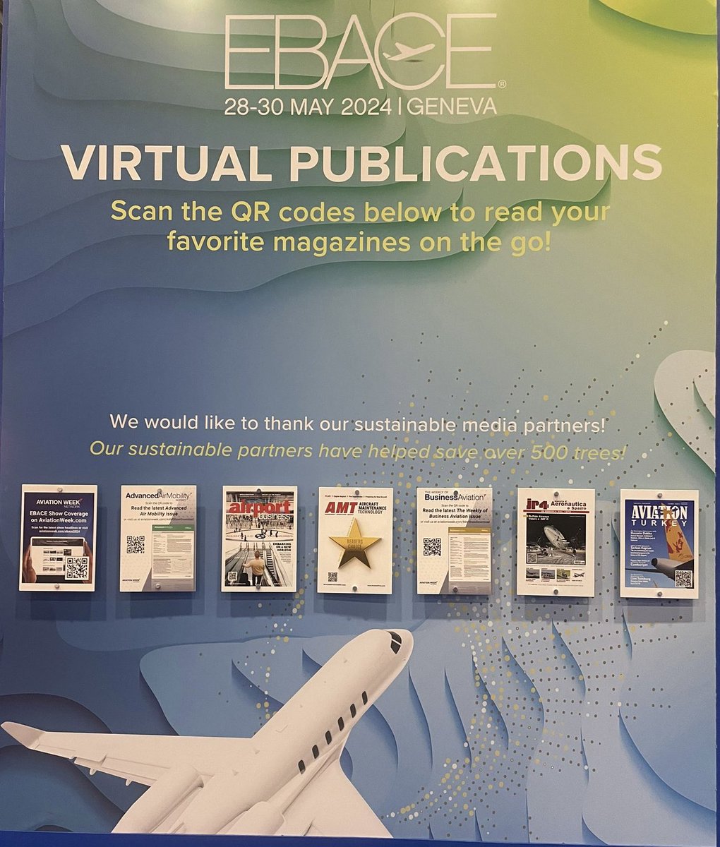 we are one of the media partners of @ebace exhibition - Geneva you can read our issues from the link below #ebace #businessjet #aviation aviationturkey.com