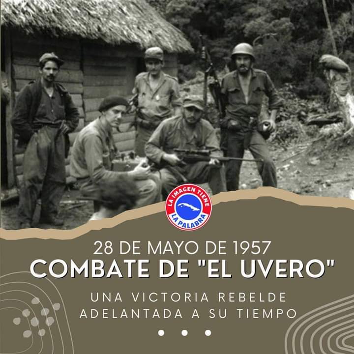 Ataque al cuartel El uvero 1ra victoria del Ejército Rebelde.
#CubaViveEnSuHistoría 
#IzquierdaPinera
#Sisepuede