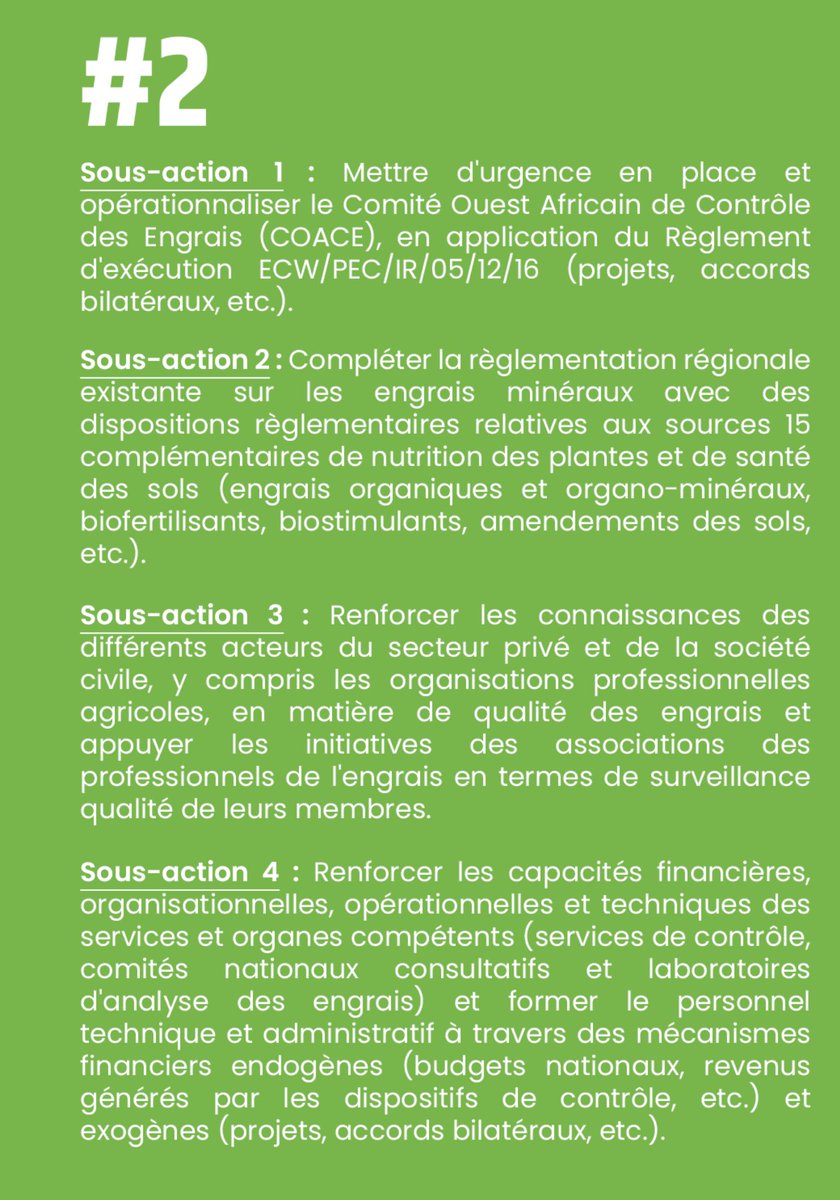 @IFDCGlobal L'action #2 de la #LoméRoadMap comprend 4 sous-tâches. Collaborons tous pour soutenir et faciliter leur réalisation.
#AfricaDevelopment