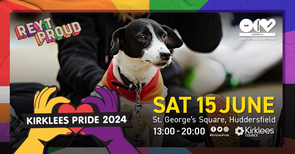 🎉🏳️‍🌈 Kirklees Pride 2024 is here! Come join @KirkleesCouncil on June 15th in St George’s Square, Huddersfield, for a day filled with love, music, and celebration! Don't miss out on live performances, drag acts, delicious food, and more: pride-events.co.uk/event/kirklees… #HudUni #HudSU