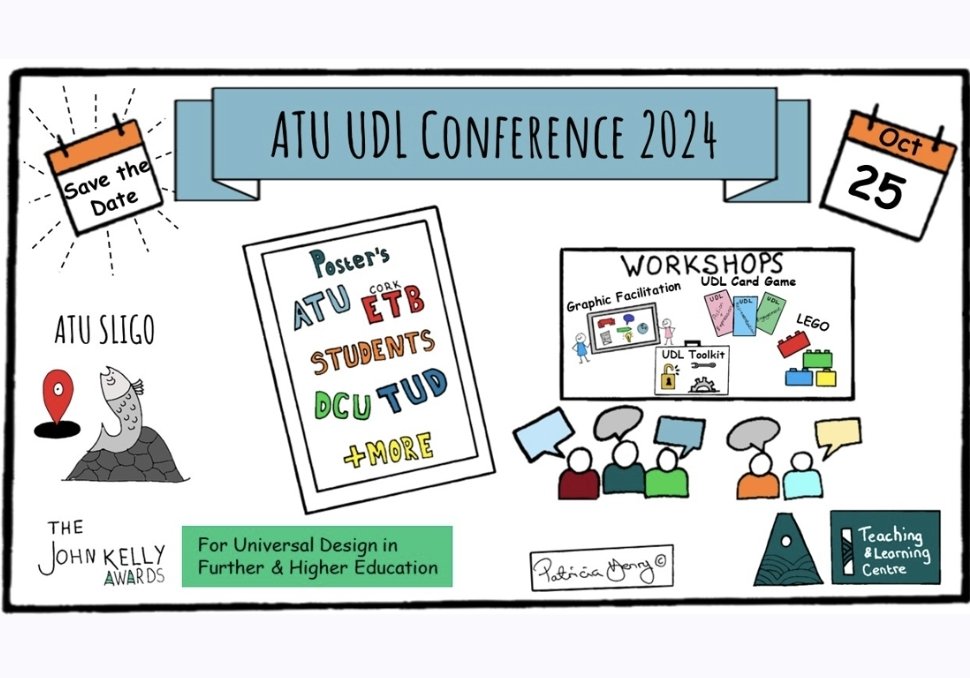 Patricia Henry (@patriciahenryon) on Twitter photo Date for your diary. Friday 25th October. ATU UDL National Conference. More details to follow.
<a href="/ATUTLC/">ATU Teaching & Learning Centre (TLC)</a> Date for your diary. Friday 25th October. ATU UDL National Conference. More details to follow.
<a href="/ATUTLC/">ATU Teaching & Learning Centre (TLC)</a>