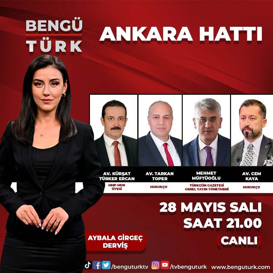 Doğru olan ne varsa ‘Ankara Hattı’nda konuşulur. @benguturktv @AybalaGirgec @tarkantoper @KursatErcan @AvukatCemKAYA