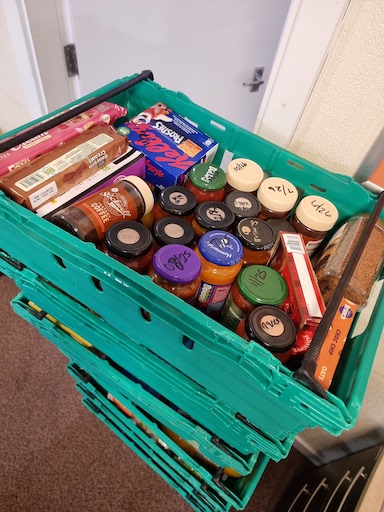 Many thanks to @WetherbyFoodbank for the latest supplies. These will be used in Leaving Custody Kits for participants who are leaving custody to live independently. Having something in the food cupboard to get them off to a good start.