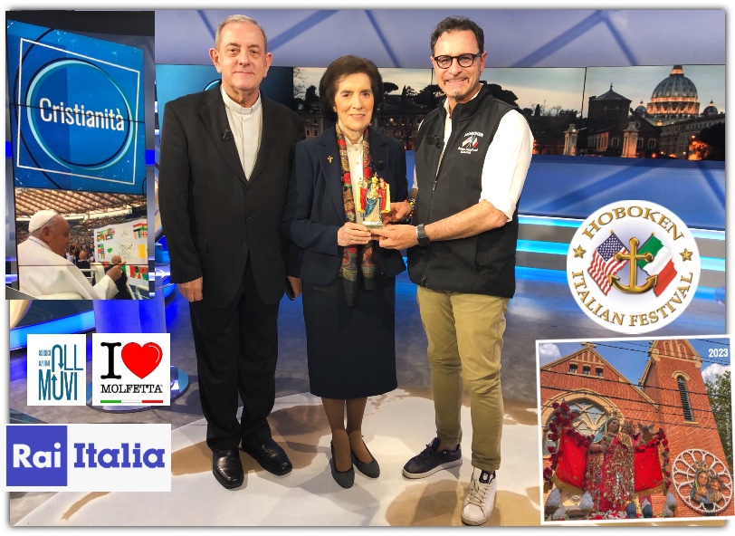 La Madonna dei Martiri da Molfetta nel Mondo su RAI Italia #hobokenitalianfestival #RaiTv #raitialia #thefeastofmadonnadeimartiri #suormyriam #italianinelmondo #ilovemolfetta #puglia #usa #associazioneollmuvi  #turismodelleradici #robertopansini #america  ilovemolfetta.it/content/news_z…