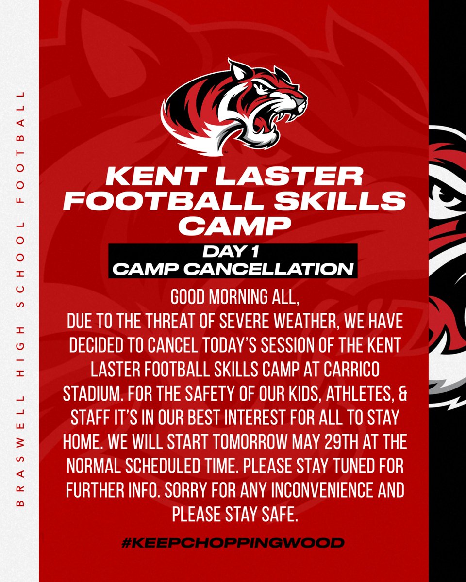 ‼️Day 1 of Kent Laster's Football Skills Camp ‼️ Stay safe and we will see you tomorrow! Please stay tuned for any further updates!