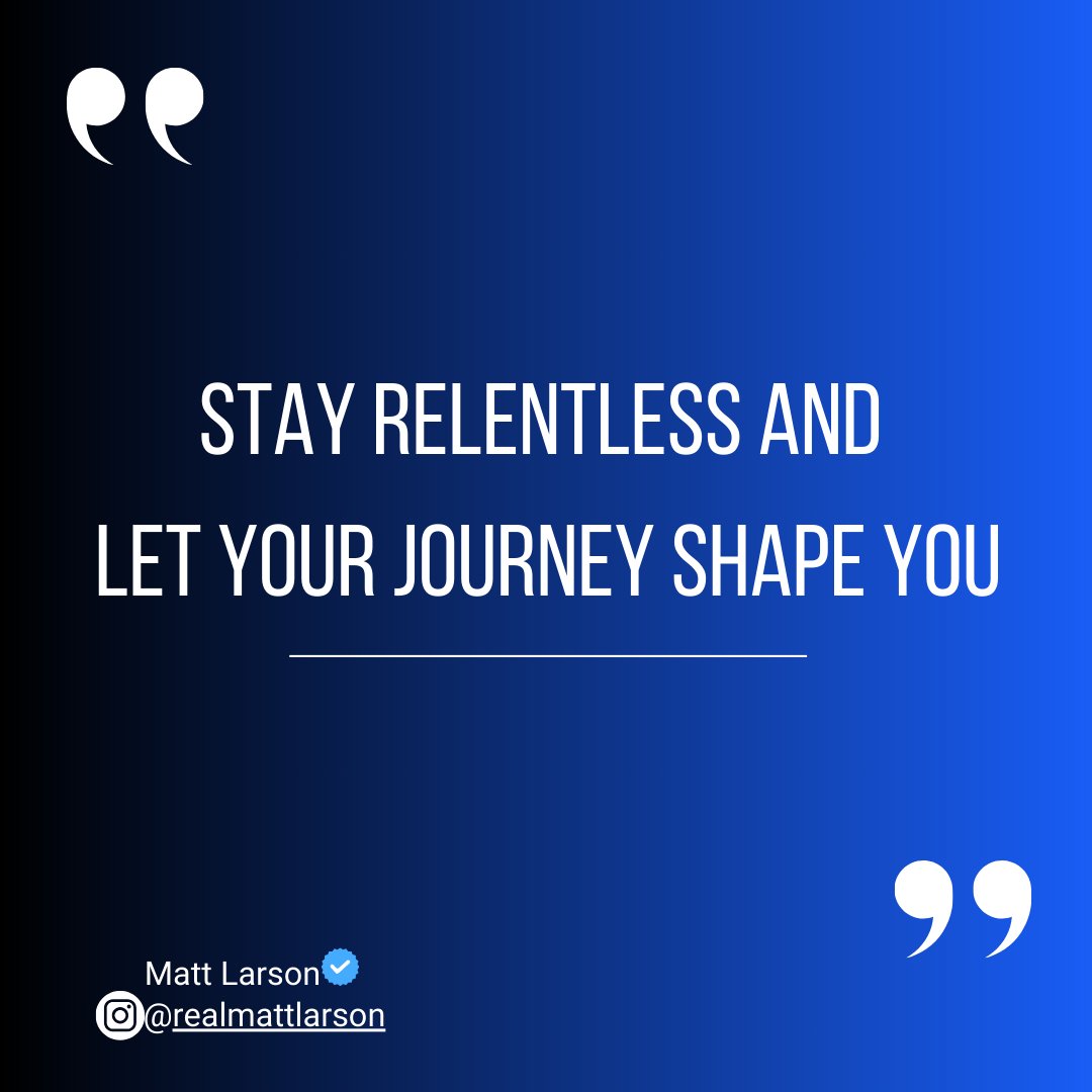 Stay relentless and let your journey shape you...  Embrace the process and grow.

#NeverGiveUp #JourneyToSuccess #success #successmindset #excellence  #successfulmindset #realestatelife #realestategoals #thedeallab #realestatematt