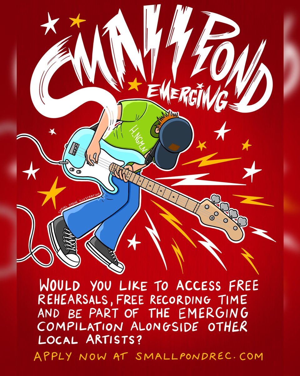 There's still time to apply for our Emerging project! Artists aged 16 - 25 can apply now here: smallpondrec.com/emerging-2024/

Artwork by @samuelhagueart