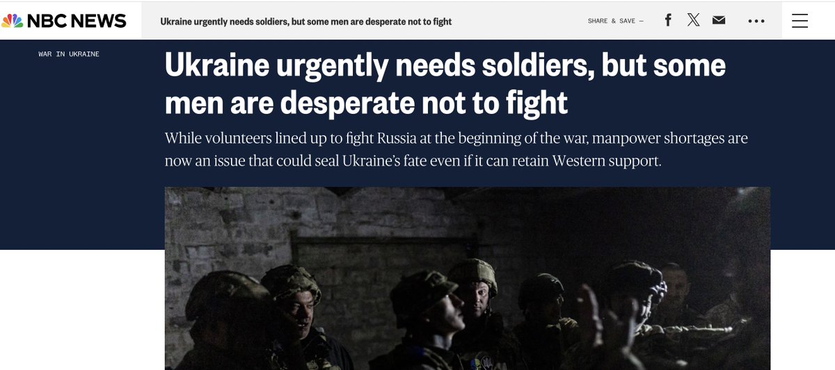 How many news articles do people need to see that report how Ukrainian men desperately avoid conscription to see that the only ones benefiting from this US-fueled war are the US arms industry, the US Security State, weak and insecure Western pundits, and corrupt Kiev oligarchs?