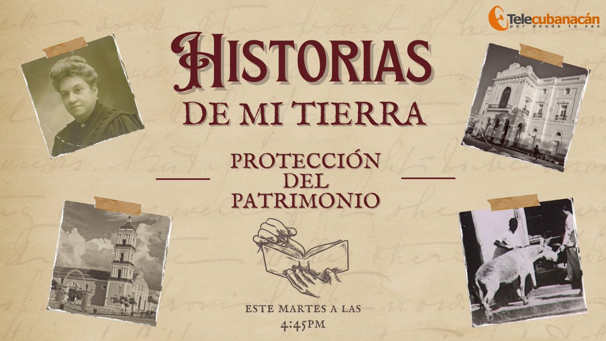 🇨🇺 Sobre la protección del Patrimonio en #VillaClara estaremos conversando esta tarde en 'Historias de mi Tierra' desde la pantalla tradicional de @Telecubanacan.