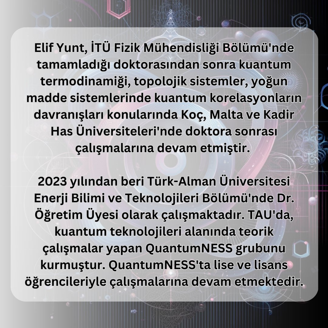 Bu akademik yılın son QTalk'unda ağırlayacağımız Elif Yunt, konuşmasında bu davranışların fonksiyonel ağlar yardımıyla yaptığı bir incelemesini paylaşacak.

Etkinliğimizi kaçırmadan canlı takip edebilmek için YouTube kanalımızı takip etmeyi unutmayın! youtube.com/@QSBITU
