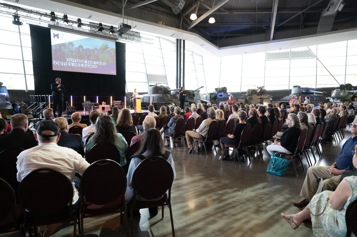 Thanks to everyone who participated in our opening event for Outside the Lines – Women Artists and War. Here are a few images from the opening ceremony. Visit the exhibition: warmuseum.ca/outside-the-li… Photo credit: Mark Holleron #OutsideTheLinesCWM
