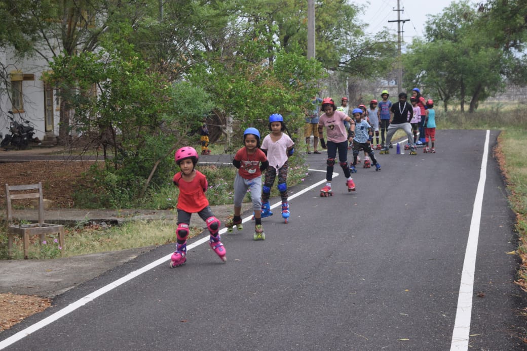 A Summer Sports camp was organised by #INSKattabomman for their families from 15 to 28 May. The camp drew wide participation from children in #Tennis, #Swimming and #Skating