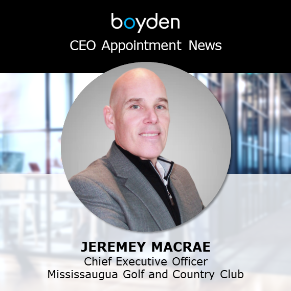 Boyden’s Global #CEO & #BoardServices is pleased to share @Mississauguagcc appointment news: welcoming new CEO, Jeremey MacRae. Recruitment led by Craig Hemer.

#executivesearch #executiverecruitment #leadership