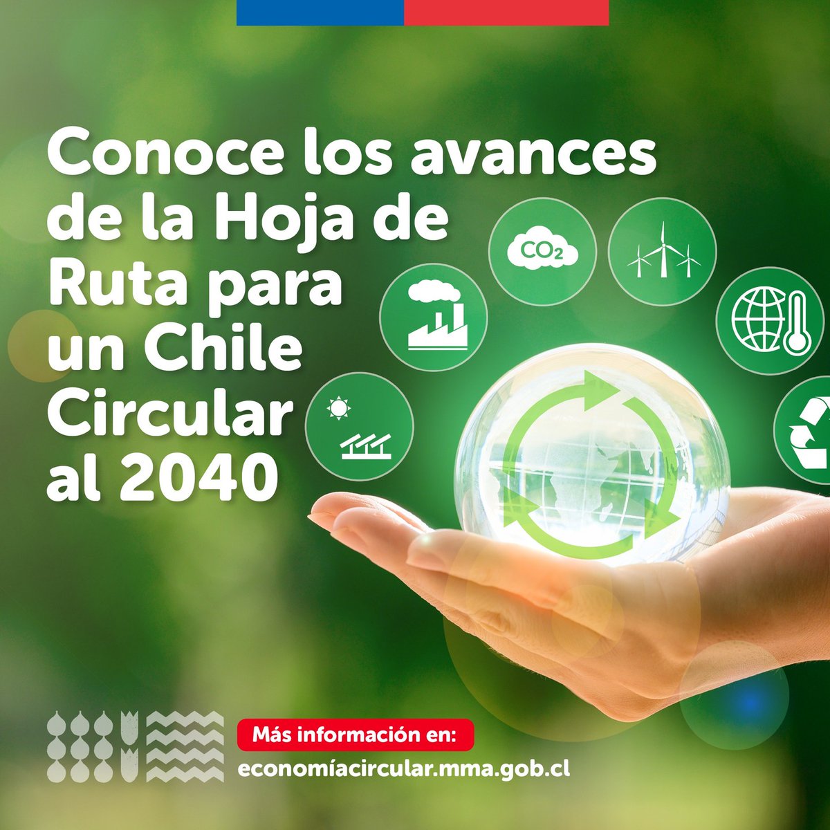 Te invitamos a revisar los avances del camino hacia un Chile Circular al 2040 ♻️🌿 con el tablero de seguimiento y monitoreo de nuestra hoja de ruta en: economiacircular.mma.gob.cl

#EconomiaCircular #TerritorioCircular