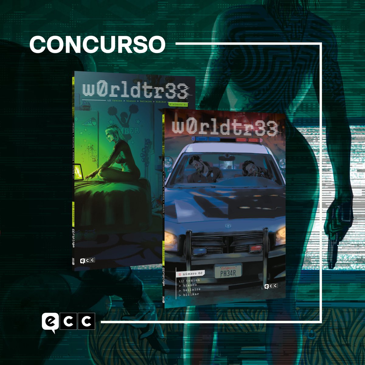 ¡CONCURSO – W0RLDTR33! Podéis ganar las dos primeras entregas del cómic de terror y ciencia ficción más esperado del año. ¿Cómo participar? Muy sencillo:

1. Sigue a <a href="/eccediciones/">ECC Ediciones</a>
2. Haz repost a este post. 
3. Responde y menciona a un amigo/a que te ayudaría a luchar contra la