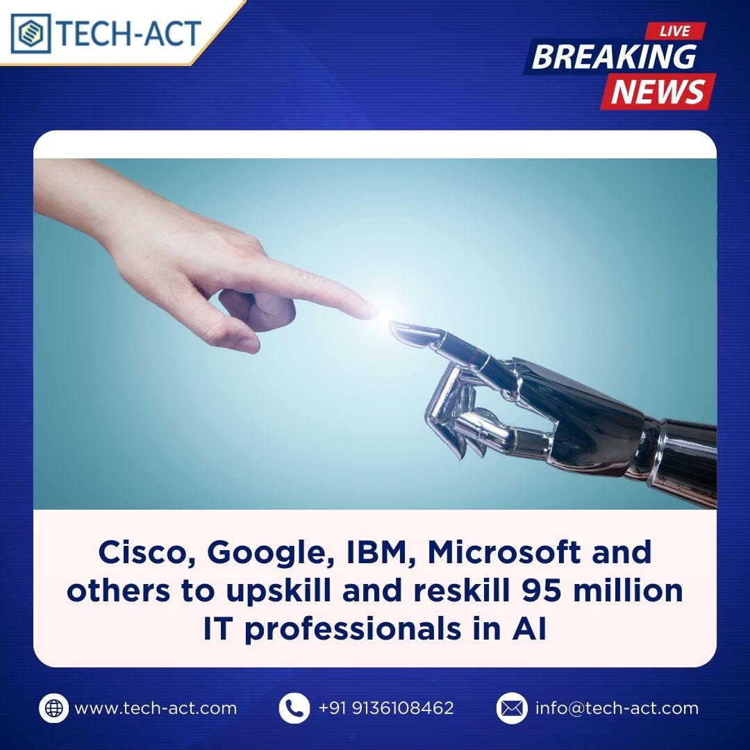 Cisco, Google, IBM, Microsoft and others to upskill and reskill 95 million IT professionals in AI.

To Read More: timesofindia.indiatimes.com/technology/tec…

#latest #LatestNews #latestnews #trending #trendingnow #AI #technology #technews