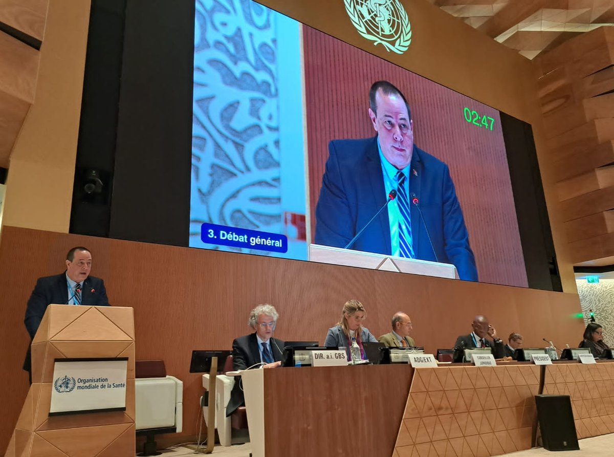 🇨🇺Intervención del doctor José Angel Portal Miranda, ministro de Salud Pública de Cuba, en la 77 Asamblea Mundial de la Salud.

"La humanidad puede contar siempre con el apoyo de Cuba🇨🇺".

🔗 bit.ly/4bXcbGq

#CubaPorLaVida #WHA77
