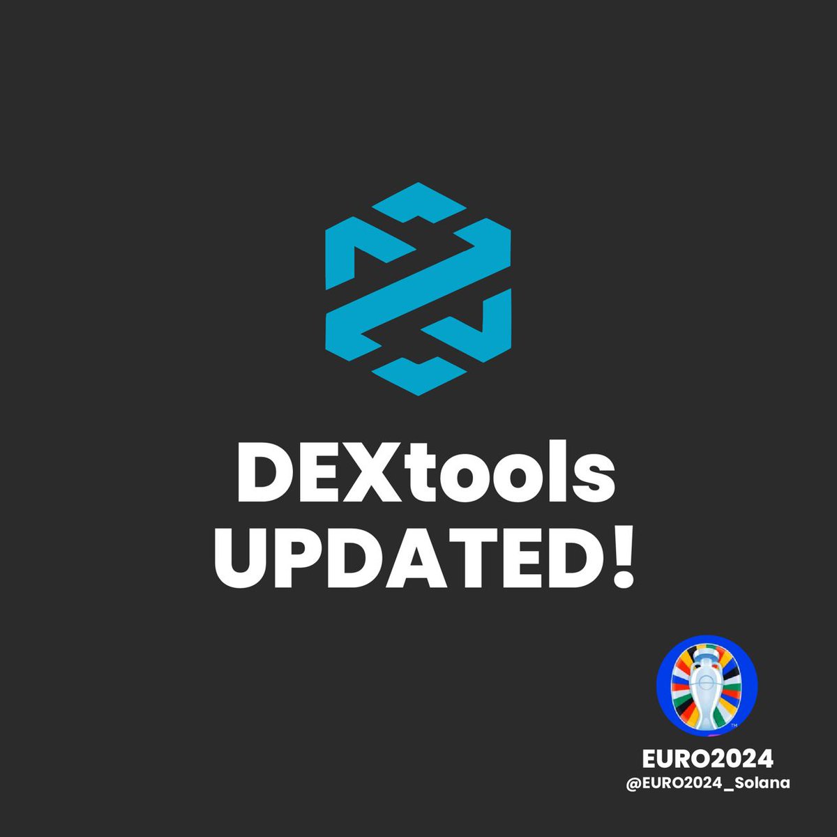 EURO2024_Solana's tweet photo. @DEXToolsApp has just adopted the new CPMM Raydium V3 Liquidity Pools. 🥂

Our $EURO2024 ticker is now showing properly on DEXTOOLS. 🇪🇺⚽️

Fast Track Socials update incoming today or tomorrow. 🚀

#EURO2024 #BULLISH #DextoolsUpdate #CPMM #Raydium #LFG #100x #1000x https://t.co/RyhuDroG5R