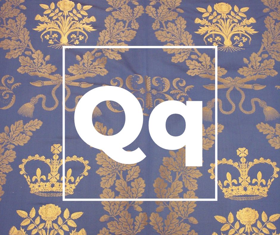 Q is for Queensway
Designed by Robert Goodden in 1952. A powerwoven silk, cotton and metal tissue designed to decorate Westminster Abbey for the coronation of Elizabeth II in 1953
#TextileArchive #TextileHistory #TextileDesign #Interiors #Design