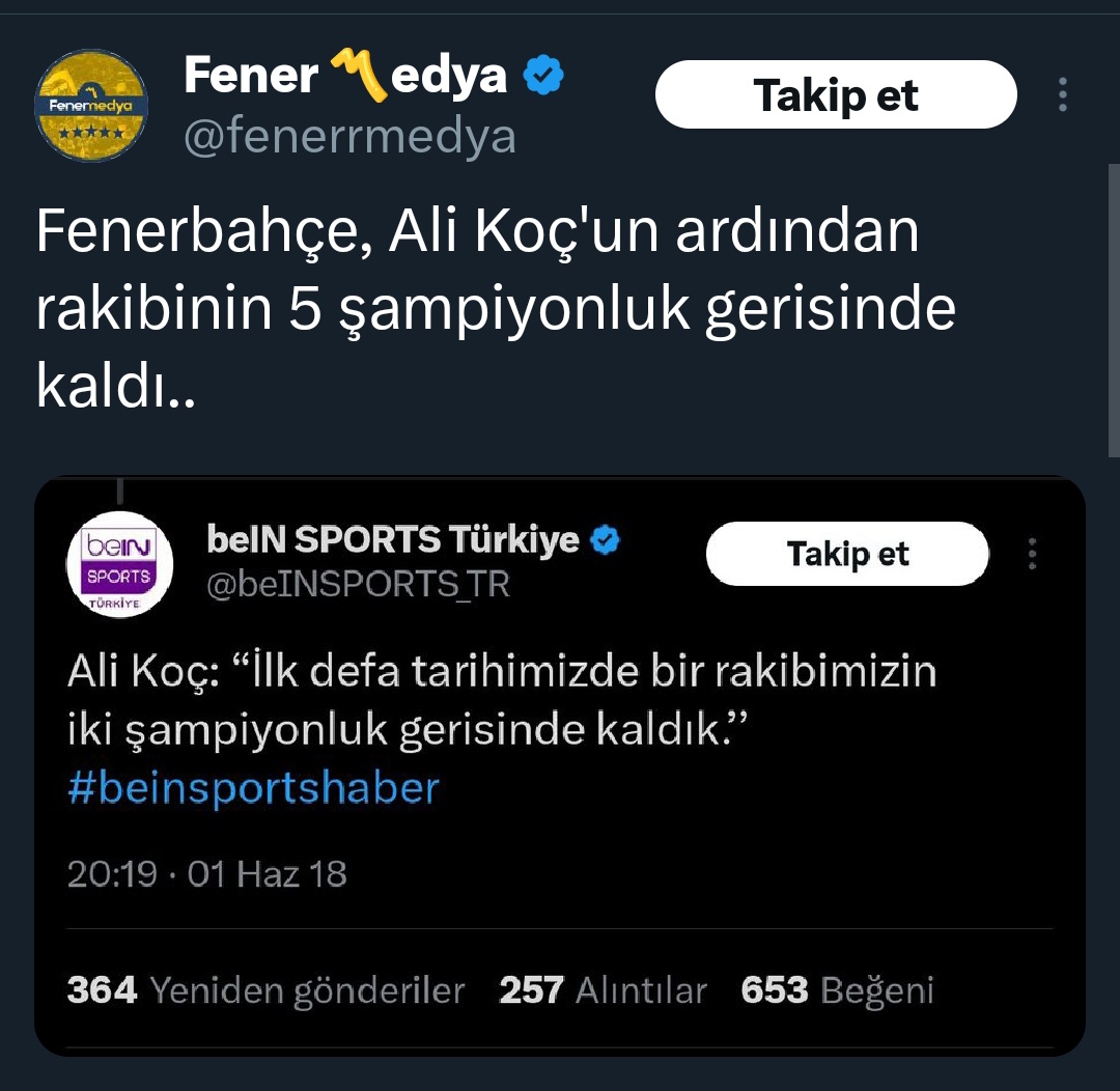 Sonuç sıfır şampiyonluk,
Geçen yıl taraftarın haklı tepkisi karşısında direnmek yerine bu takımdan gitmiş olsan, bu gün Fenerbahçe şampiyon olabilirdi.
Senin oyunun Fenerbahçe'yi şampiyon yapmaya yetmiyor.
Özellikle bu yıl gelen tablo hezimet olarak değerlendirilmesi gerekir.