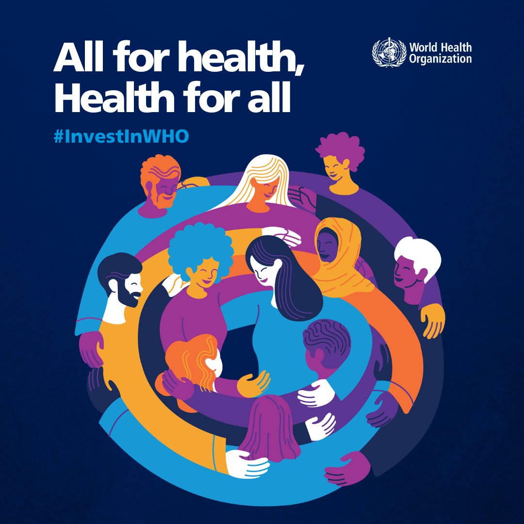Investing in WHO makes the world a healthier, safer, and fairer place. Learn all about WHO’s investment case, read more: bit.ly/4dUFTh4 #WHA77 #InvestInWHO