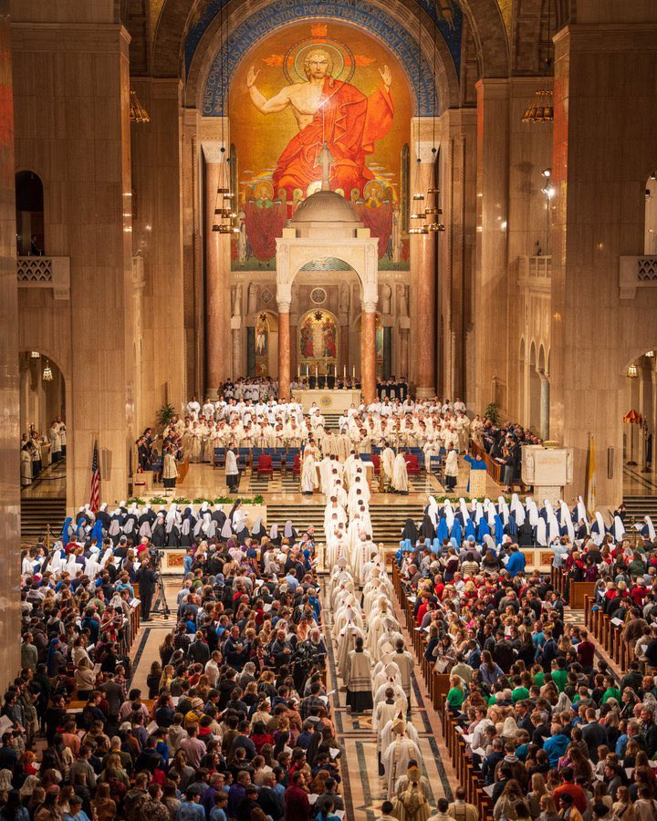 Sixteen men will be ordained to the Catholic priesthood for the Archdiocese of Washington next month, marking one of the largest ordination numbers in the United States this year. Does anyone know the reason for the vocation boom in DC? Image: USCCB