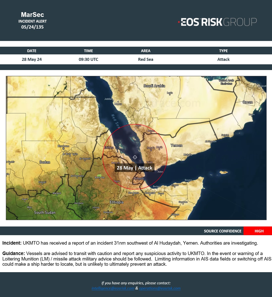 MARITIME SECURITY 🚨 ⚓️

Attack - Red Sea.

#security #middleeast #redsea #mena #middleeast #maritime #maritimesecurity #shipsandshipping #shippingindustry #maritimeindustry #iran #Israel #Hamas #Houthis #Yemen