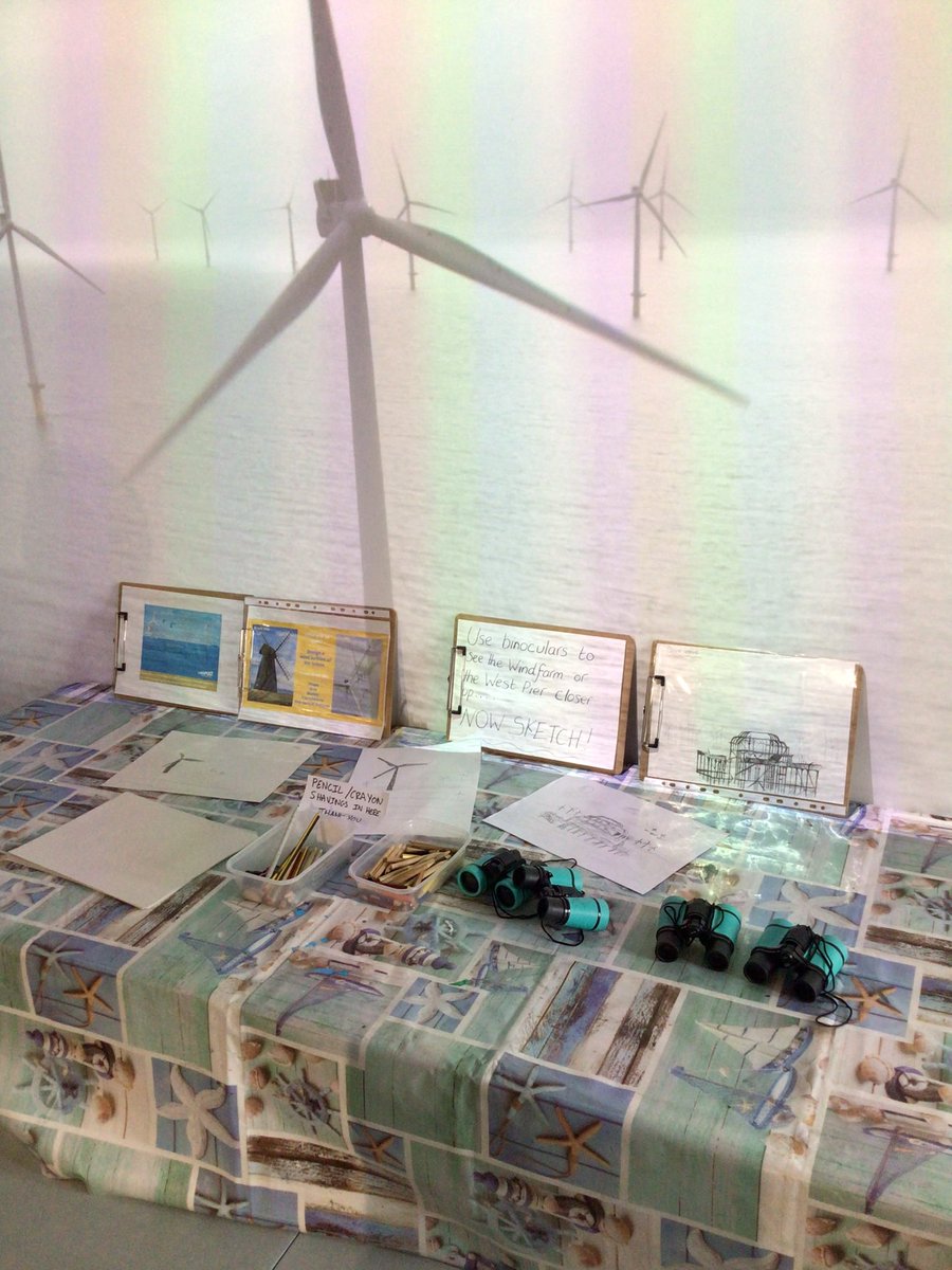 RampionVC's tweet image. Come and join us for today’s Half Term Activity…

Wind Turbine Sketching!!!

Use our binoculars to see the turbines up close, and flex your creative muscles!

#halfterm #windfarm #windyweather