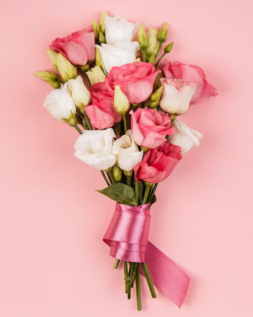 💝빙고판을 제출해 준 알렉사!
교장 선생님이 손수 만든 듯한… 
핑크빛 꽃이 아름다운 꽃다발입니다!

파트너나 좋아하는 친구에게 줄 수도,
혹은 졸업 기념으로 본인이나 추후 예쁘게 말려
가족에게 주어도 괜찮겠네요.