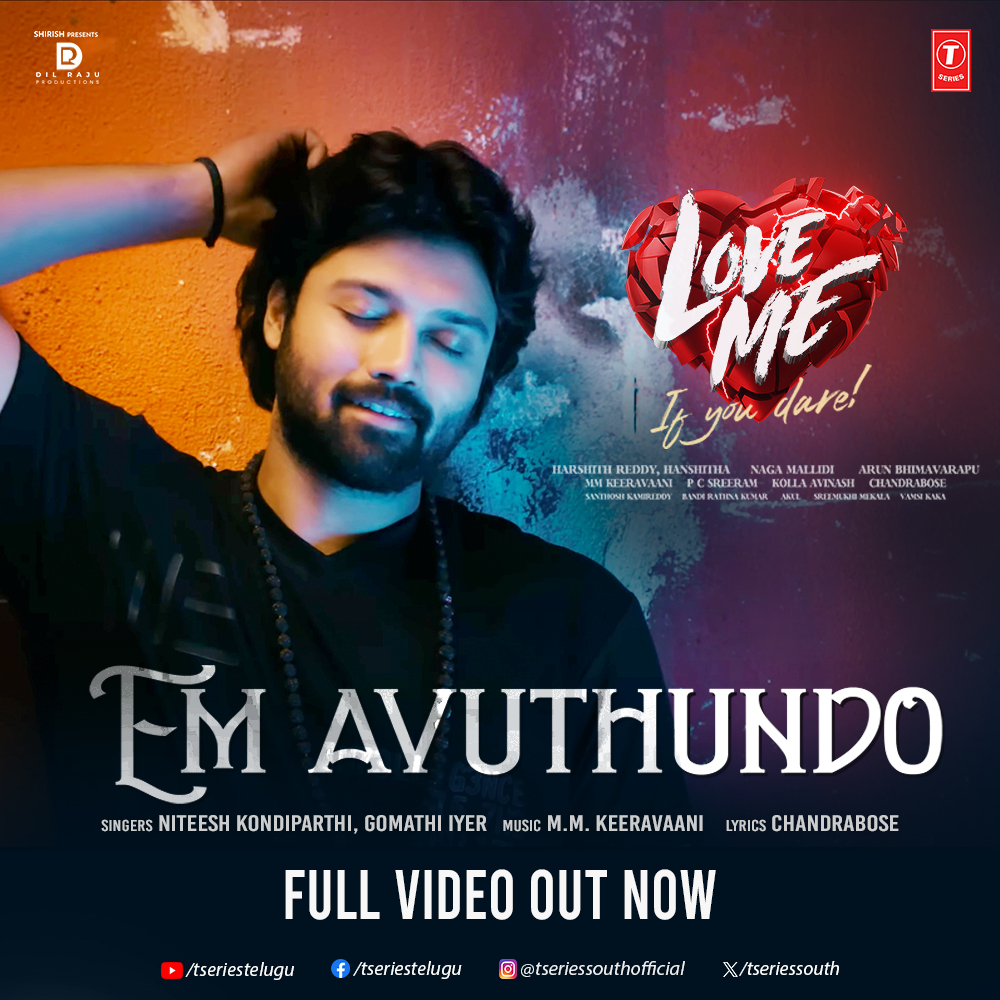 Experience the beauty of love 💘 #Emavuthundo video song from #LoveMe - '𝑰𝒇 𝒚𝒐𝒖 𝒅𝒂𝒓𝒆 out now ❤‍🔥 youtu.be/rJgghtx2ye0 Book your tickets now! 🎟️ bit.ly/LoveMeTickets #BlockbusterGhostLove @AshishVoffl @iamvaishnavi04 @mmkeeravaani @pcsreeram @boselyricist