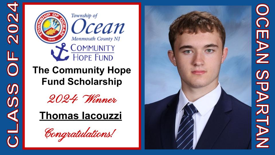 Proud to announce one of the recipients of the 2024 Community Hope Fund Scholarship is Thomas Iacouzzi! Congratulations to Tommy! #SpartanLegacy @A_DePasquale48 @MrsDKaszuba @Nmauroedu