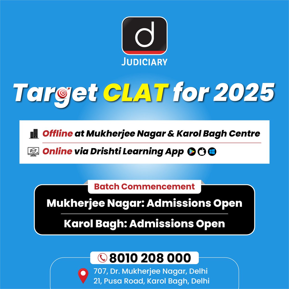 Join our CLAT 2025 Course and empower your legal mind.

Check the link: drishti.xyz/CLAT2025

#CLAT #JudicialServices #NewBatch #Law #Learning #LawStudents #India #IndianJudiciary #LegalStudies #Constitution #Aspirants #TeamDrishti  #DrishtiJudiciary